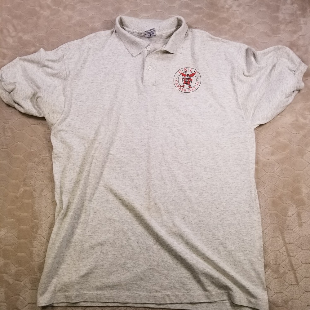 VTG UNLV Las Vegas 1995 Career Day Polo Shirt Sz XL Anvil Tag USA Made
